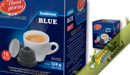 CAFFE' "Sublime Blu" comp. Dolce Gusto© 16 CAPSULE - Caffè Buongiorno