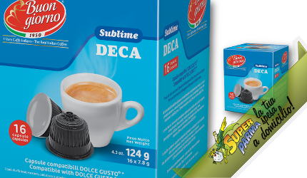 CAFFE' "Sublime DECA" comp. Dolce Gusto© 16 CAPSULE  - Caffè Buongiorno
