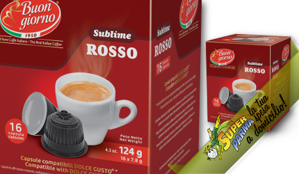 CAFFE' "Sublime Rosso" comp. Dolce Gusto© 16 CAPSULE - Caffè Buongiorno